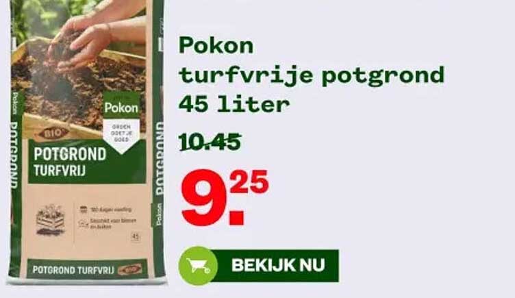 Pokon turfvrije potgrond 45 liter