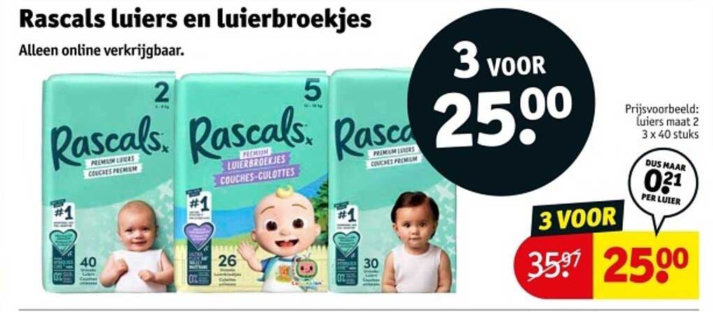 Rascals luiers en luierbroekjes