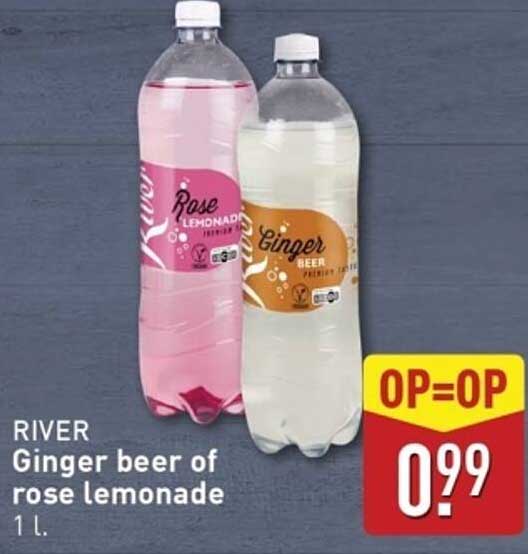 RIVER Ginger beer of rose lemonade 1 L