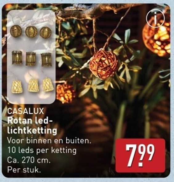 Rotan led-lichtketting