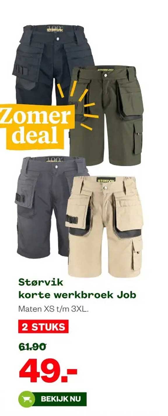 Størvik korte werkbroek Job