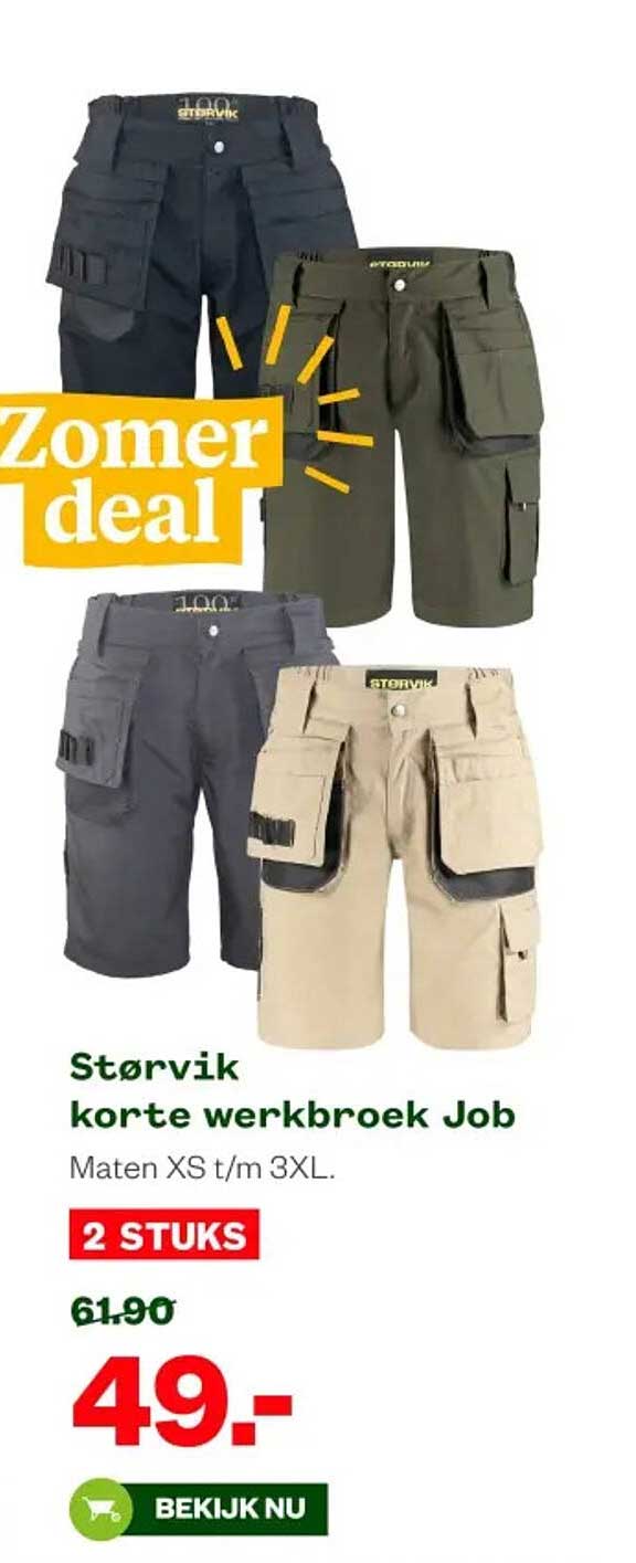Størvik korte werkbroek Job