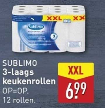 SUBLIMO 3-laags keukenrollen