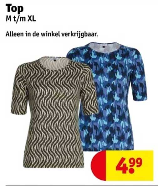 Top M t/m XL