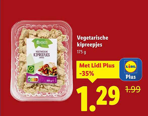 Vegetarische kipreepjes