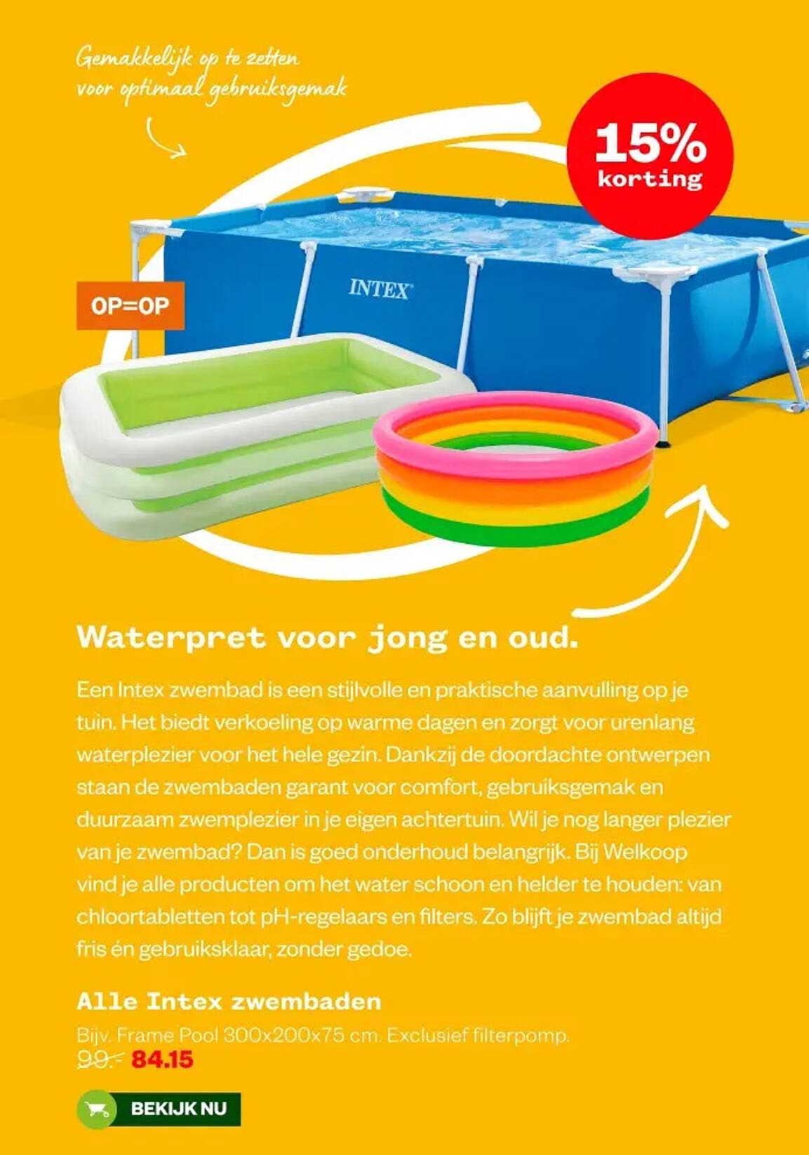 Waterpret voor jong en oud.