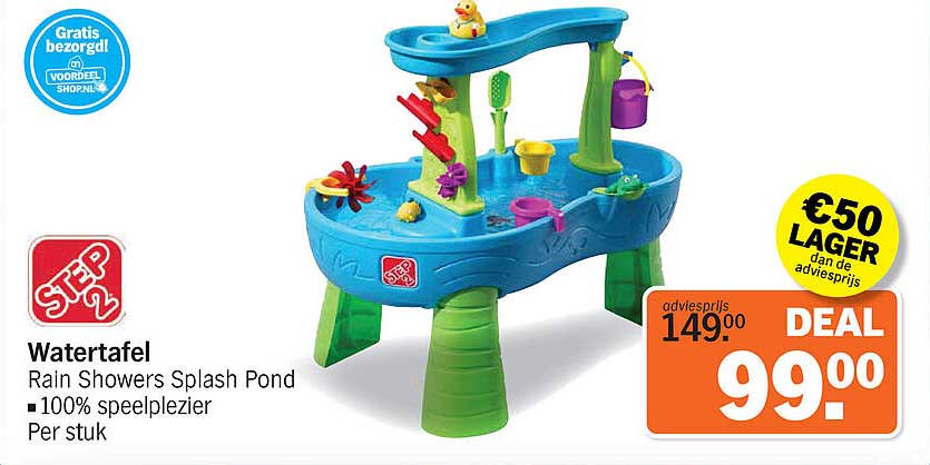 Watertafel Rain Showers Splash Pond