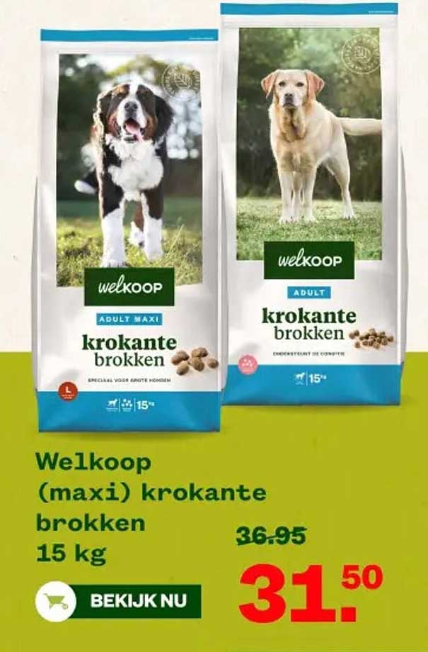 Welkoop (maxi) krokante brokken 15 kg