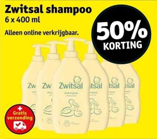 Zwitsal shampoo 6 x 400 ml