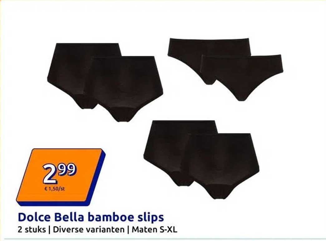 Dolce Bella bamboe slips