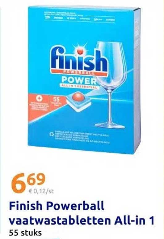 Finish Powerball vaatwastabletten All-in 1