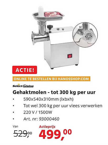 Gehaktmolen - tot 300 kg per uur