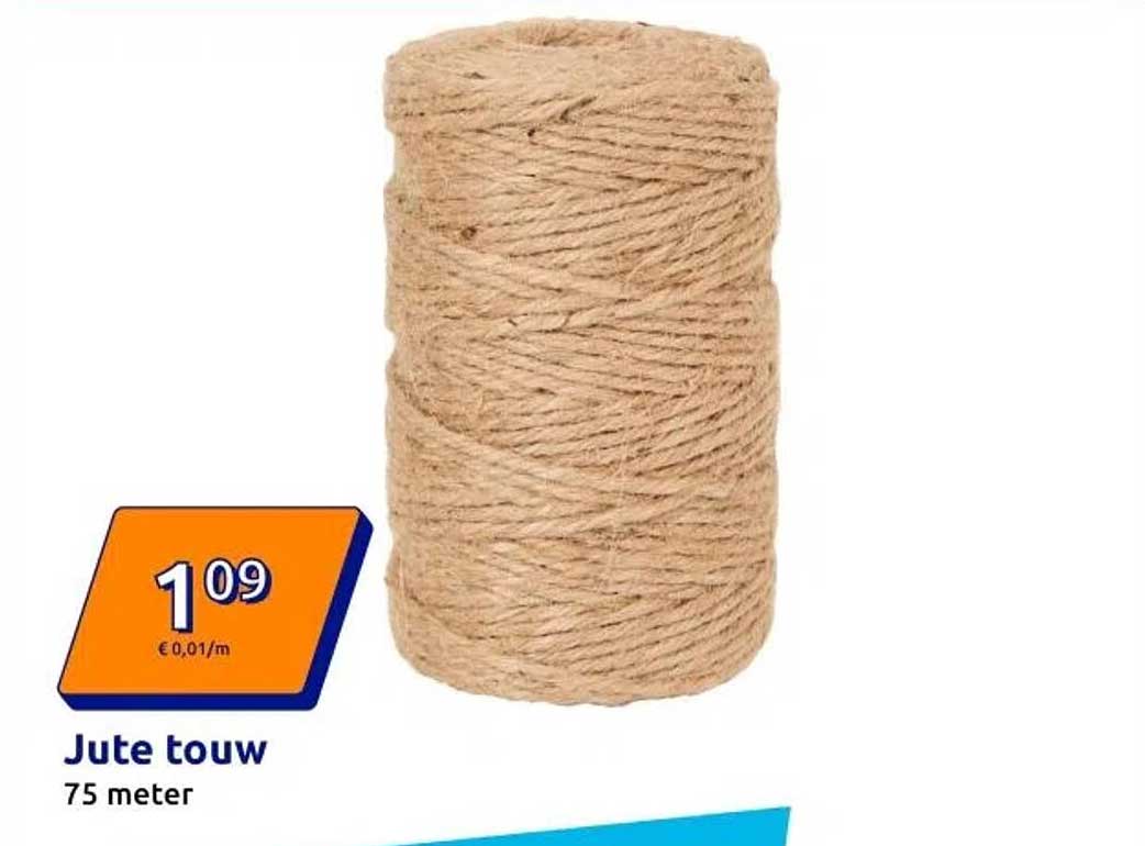 Jute touw 75 meter