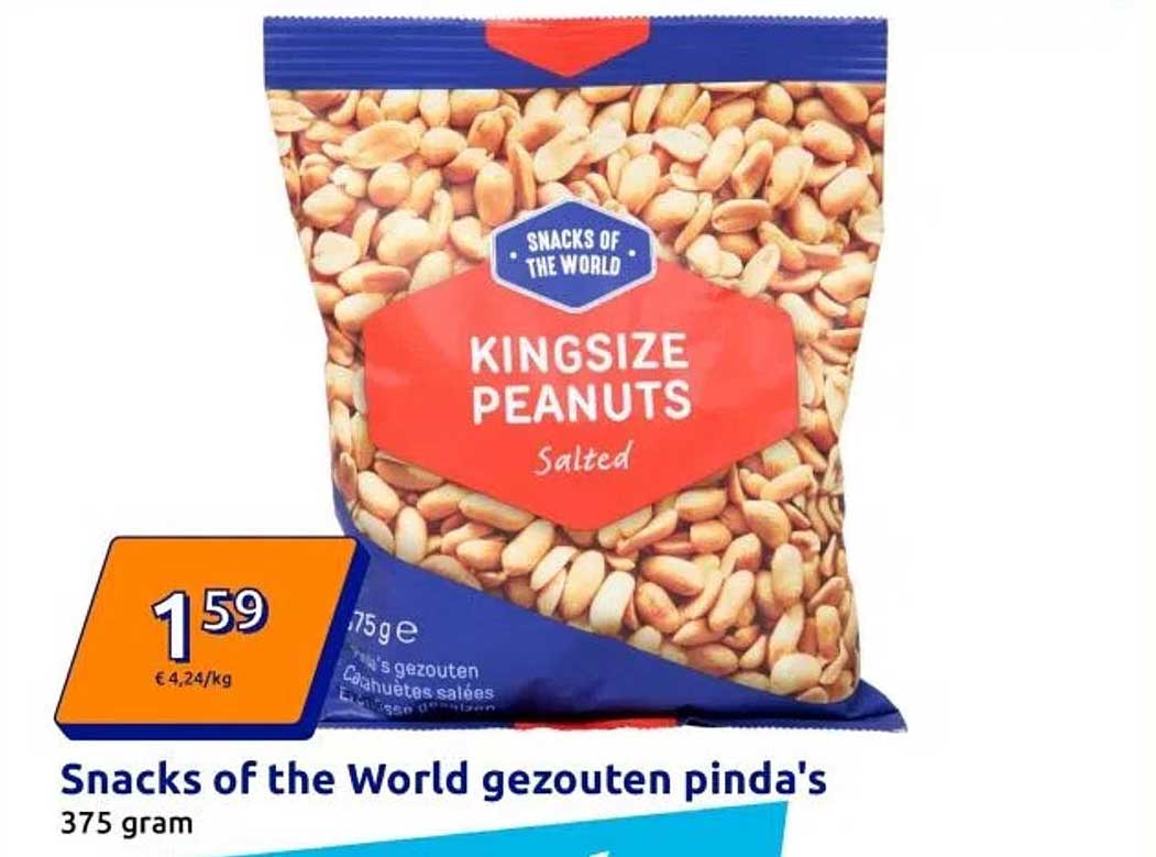 Snacks of the World gezouten pinda's