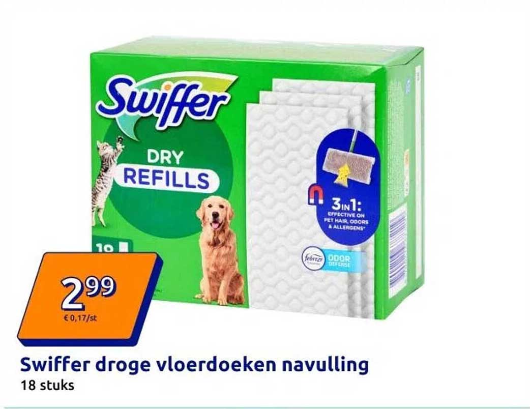 Swiffer droge vloerdoeken navulling