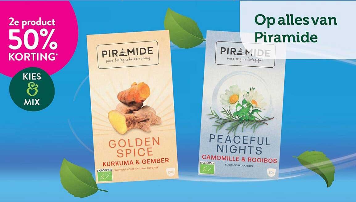 2e product 50% KORTING* KIES MIX
