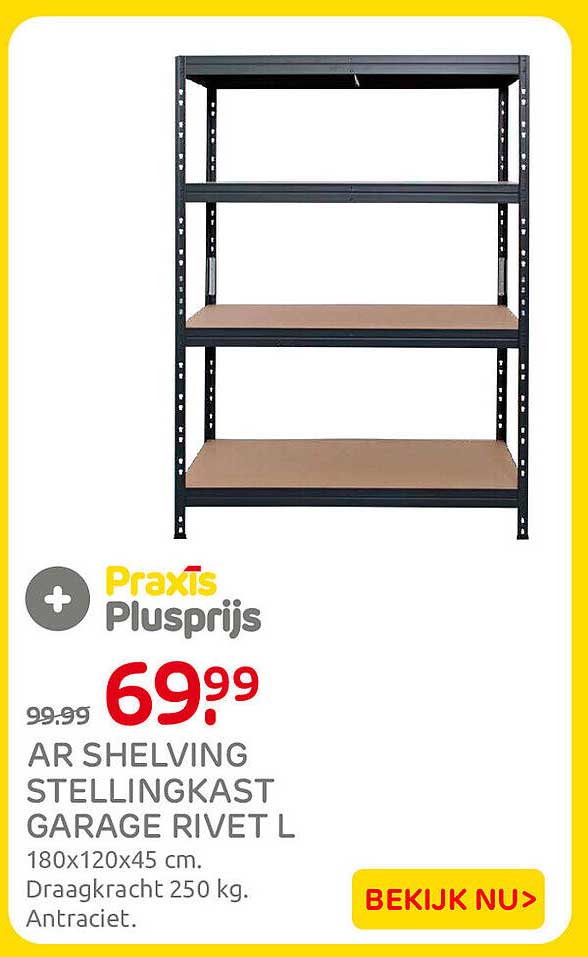 AR SHELVING STELLINGKAST GARAGE RIVET L