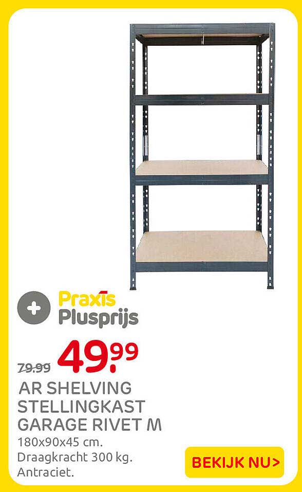 AR SHELVING STELLINGKAST GARAGE RIVET M