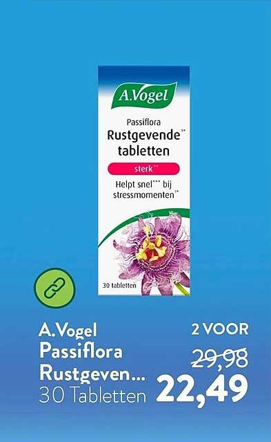 A.Vogel Passiflora Rustgevende tabletten 30 Tabletten 2 VOOR