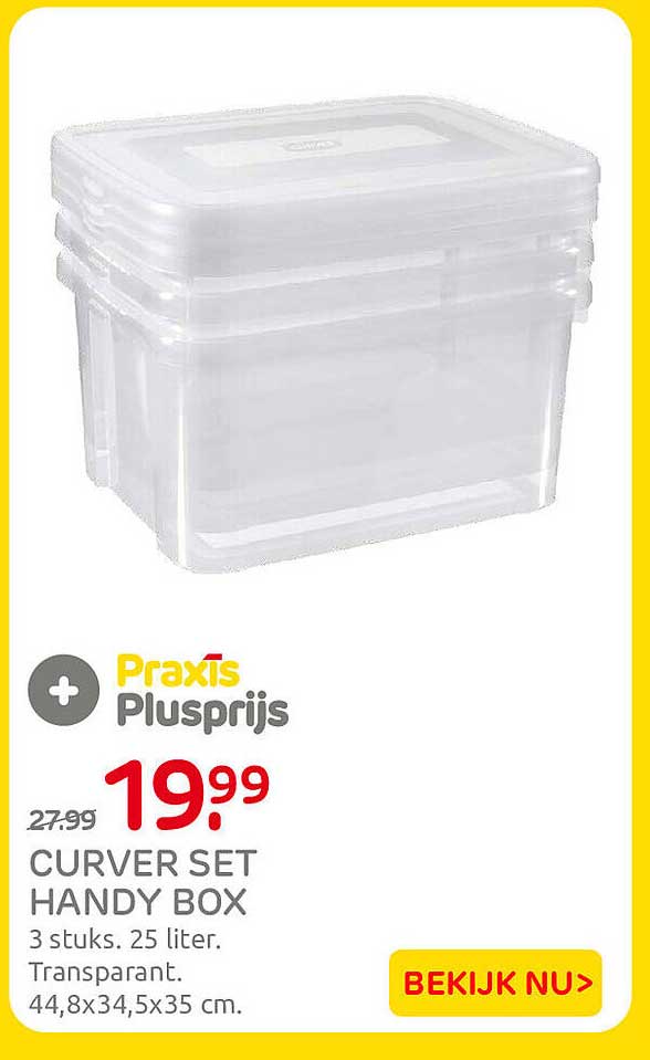CURVER SET HANDY BOX