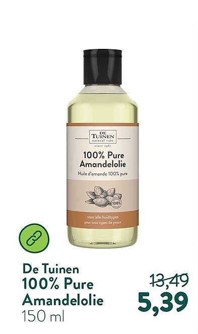 De Tuinen 100% Pure Amandelolie 150 ml