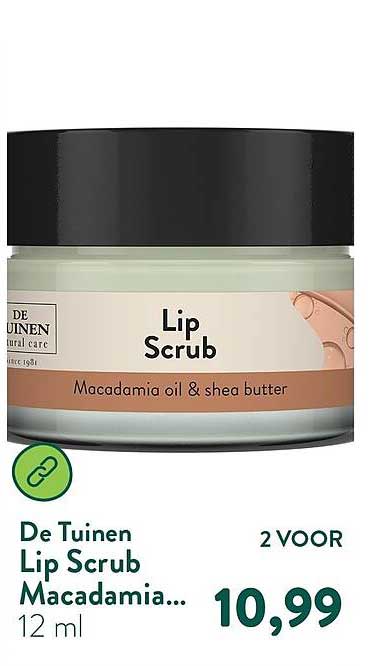 De Tuinen Lip Scrub Macadamia... 2 VOOR