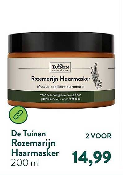 De Tuinen Rozemarijn Haarmasker 2 VOOR