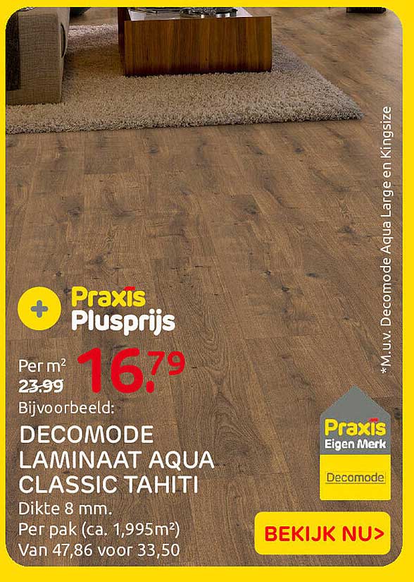 DECOMODE LAMINAAT AQUA CLASSIC TAHITI