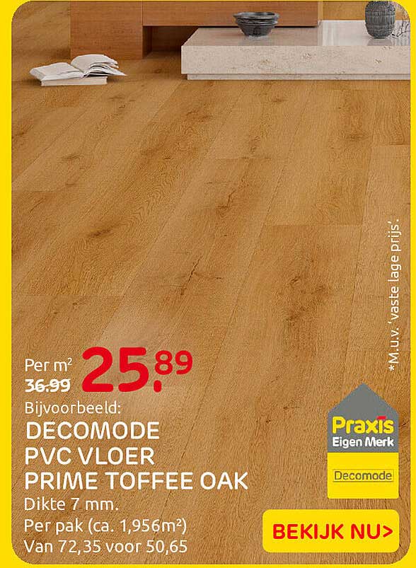 DECOMODE PVC VLOER PRIME TOFFEE OAK