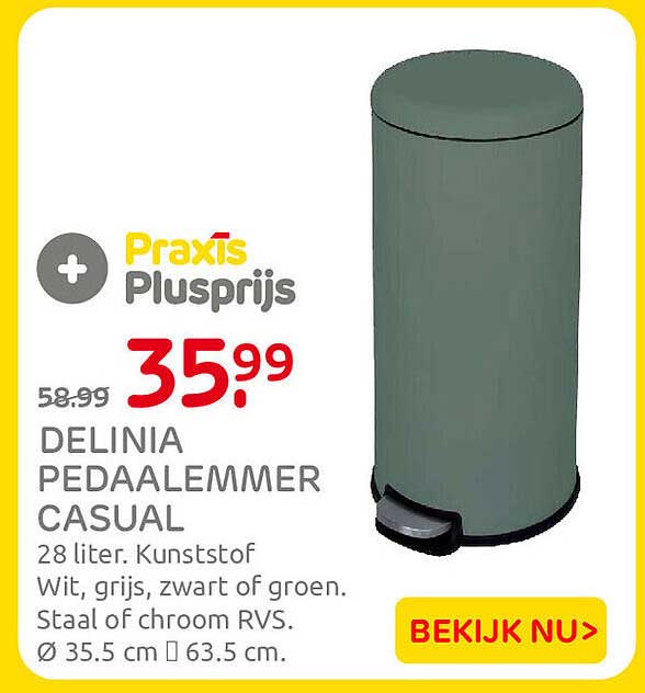 DELINIA PEDAALEMMER CASUAL Praxis Plusprijs