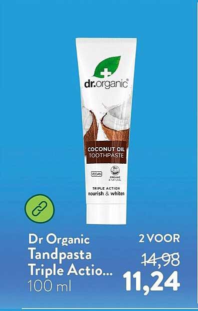 Dr Organic Tandpasta Triple Actio... 100 ml 2 VOOR