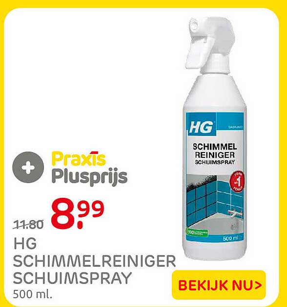 HG SCHIMMELREINIGER SCHUIMSPRAY 500 ml.