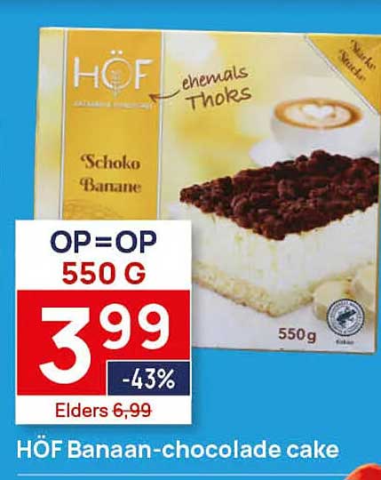HÖF Banaan-chocolade cake
