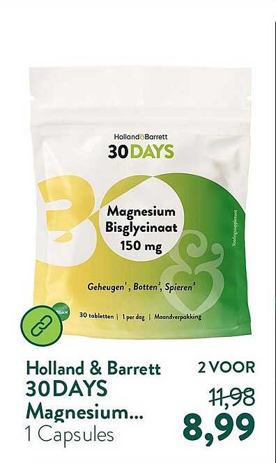 Holland & Barrett 30DAYS Magnesium... 1 Capsules 2 VOOR