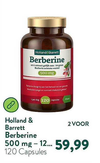 Holland & Barrett Berberine 500 mg – 120 Capsules 2 VOOR