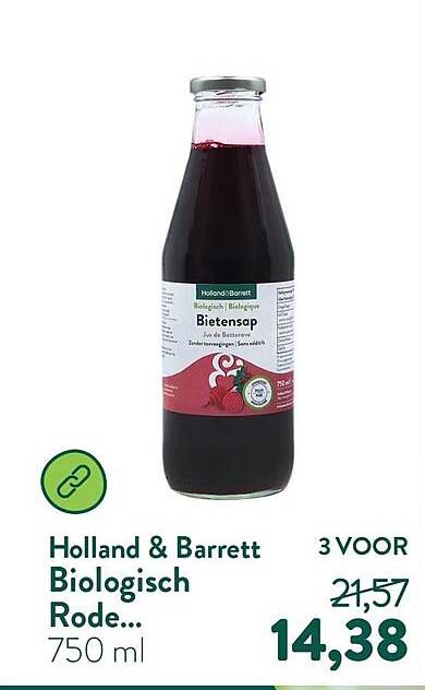 Holland & Barrett Biologisch Rode... 750 ml 3 VOOR