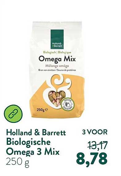 Holland & Barrett Biologische Omega 3 Mix 250 g 3 VOOR
