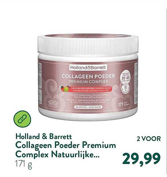 Holland & Barrett Collageen Poeder Premium Complex Natuurlijke... 2 VOOR