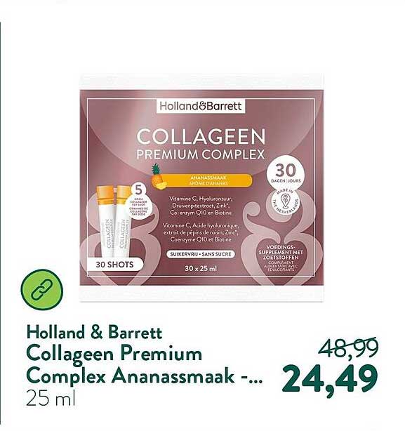 Holland & Barrett Collageen Premium Complex Ananassmaak -...