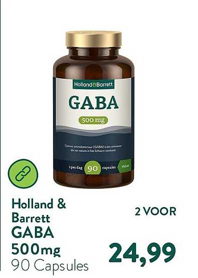 Holland & Barrett GABA 500mg 90 Capsules 2 VOOR