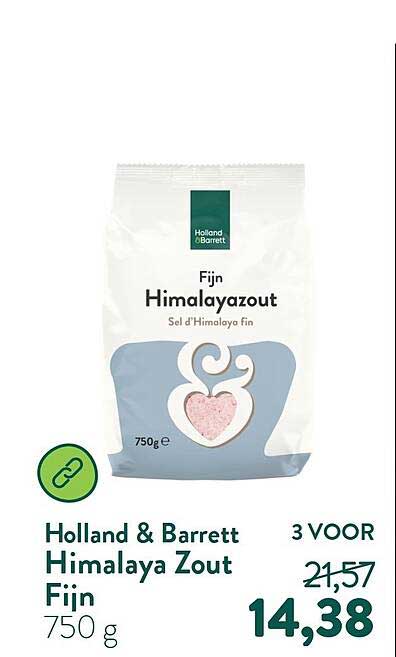 Holland & Barrett Himalaya Zout Fijn 750 g 3 VOOR