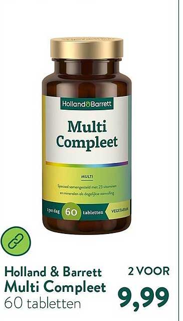 Holland & Barrett Multi Compleet 60 tabletten 2 VOOR