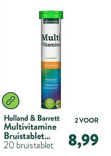 Holland & Barrett Multivitamine Bruistablet... 20 bruistablet 2 VOOR
