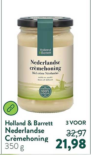 Holland & Barrett Nederlandse Crèmehoning 350 g 3 VOOR