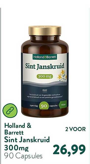 Holland & Barrett Sint Janskruid 300mg 90 Capsules 2 VOOR