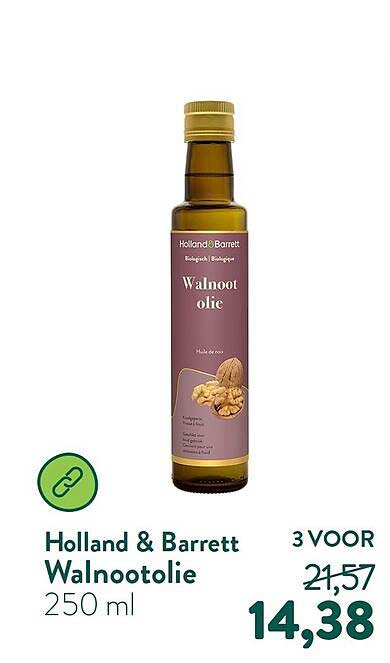Holland & Barrett Walnootolie 250 ml 3 VOOR