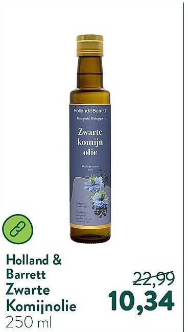 Holland & Barrett Zwarte Komijnolie 250 ml