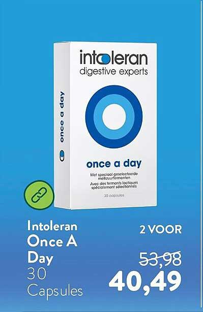 Intoleran Once A Day 30 Capsules 2 VOOR