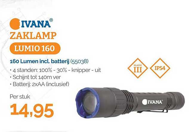 IVANA ZAKLAMP LUMIO 160