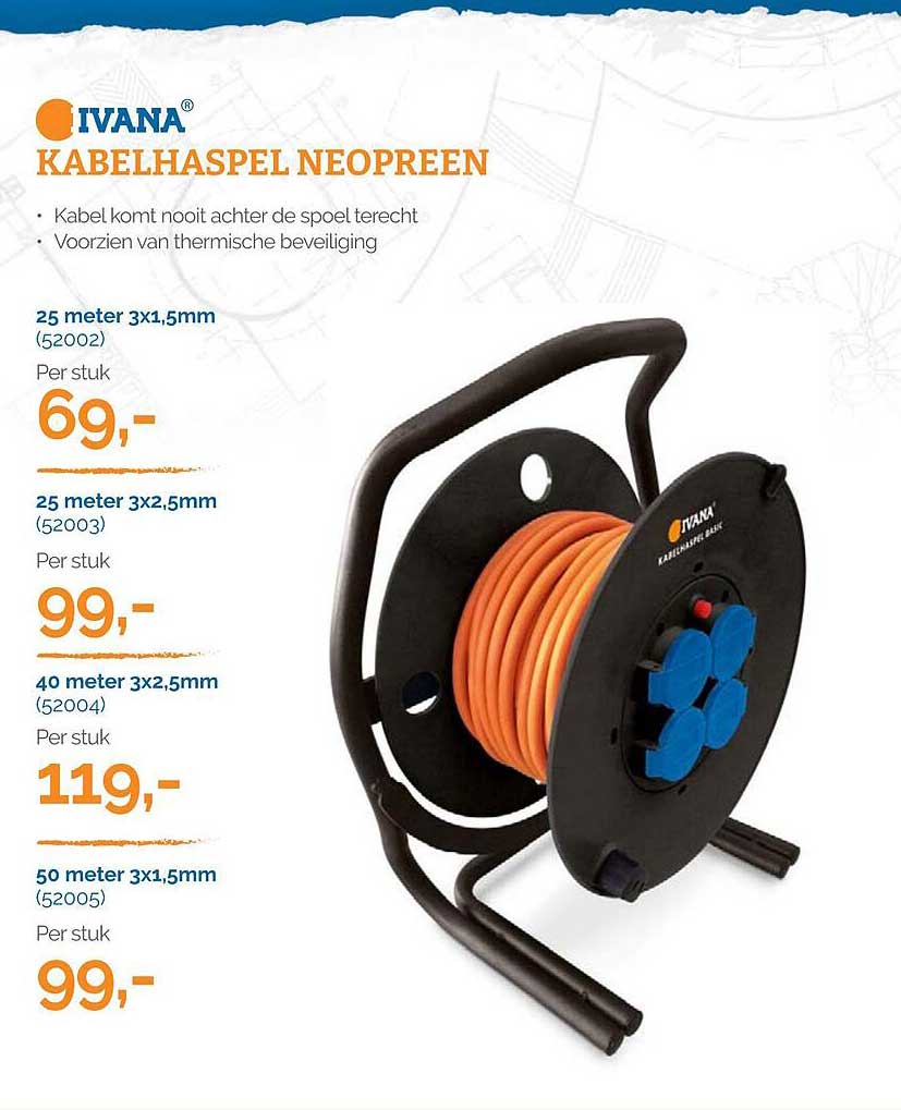 Kabelhaspel Neopreen